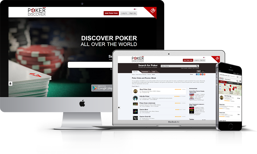 PokerDiscover está optimizado para todos os tipos de dispositivos.