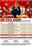 Lords of Poker Series Tournament, 250.000 ₺ GTD
